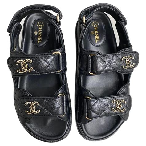 dad sandales chanel|chanel velcro sandals 2020 price.